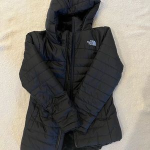 Girls North Face Fleece Lined Jacket
